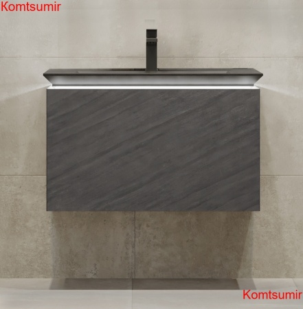 Тумба Incline 80 подвесная, бетон