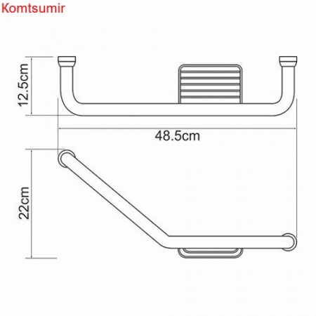 WasserKRAFT K-1077Right Поручень для ванны