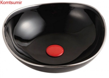 Раковина Azario 47,5 х47,5 х12 ультратонкая, черная глянец (AZ- 4031-B18-S12)