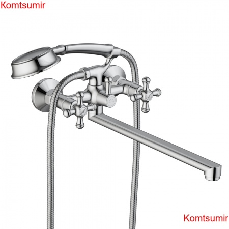 RedBlu by Damixa 239500000 Retro смеситель для ванны/душа с длинным изливом, душ.гарнитуром, шт