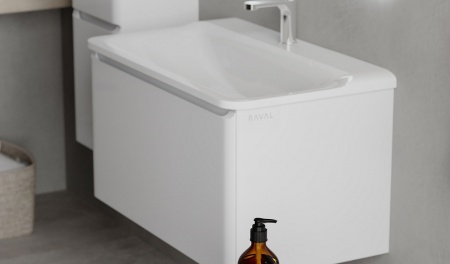 Тумба Welto 80 подвесная белая