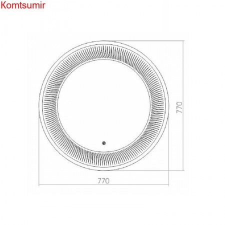Зеркало AZARIO Марс D770 LED, LED-подсветка, сенсорный выключатель Зеркало AZARIO Марс D770 LED, LED-подсветка, сенсорный выключатель