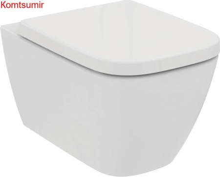 Сиденье с крышкой для унитаза Ideal Standard i.life B с функцией плавного закрытия, дюропласт, металлические шарниры, легкосъемное (T468301)