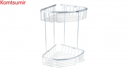 Полка угловая двухэтажная Fixsen Hotel, хром, FX-31051-2