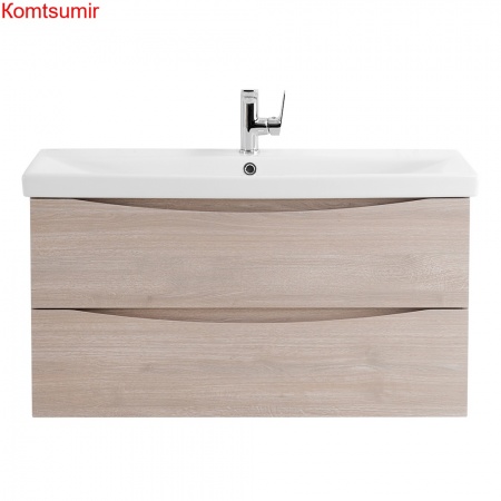 База под раковину подвесная BelBagno MARINO-CER-1000-2C-SO-RG-P Rovere Grigio