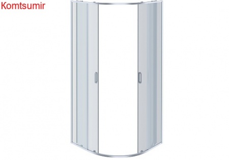 Aquatek Душевой уголок 1/4 круга, двери раздвижные 200х80x80, хром