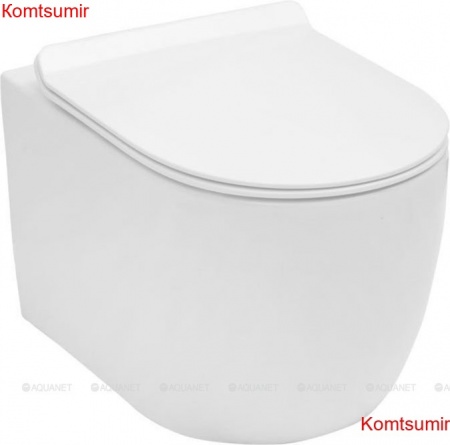Унитаз подвесной Aquanet Rimless Cetus-W BL-102N-WHT