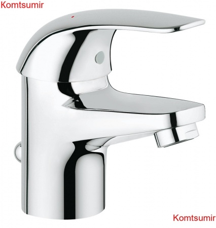 Смеситель для раковины GROHE Euroeco с донным клапаном, хром (23262000)