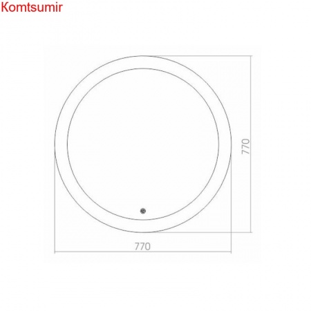 Зеркало AZARIO Перла круглое, сенсорный выключатель