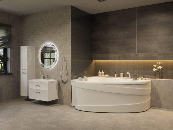 Акриловая ванна 1Marka LOVE 185x135