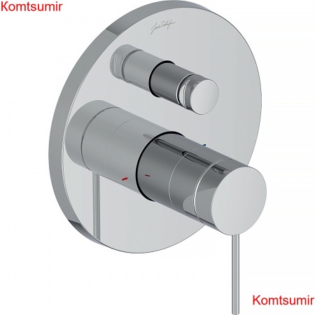 Смеситель для душа Jacob Delafon Metro внешняя часть, на 2 потребителя, хром (E78021-4A-CP)