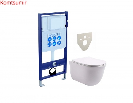 SET AQUATEK КЛАССИК (рама AQUATEK Standard INS-0000012(без клавиши и крепежа)+унитаз АМАДЕО AQ1111-00 с тонким сиденьем soft-close SET AQUATEK КЛАССИК (рама AQUATEK Standard INS-0000012(без клавиши и крепежа)+унитаз АМАДЕО AQ1111-00 с тонким сиденьем soft-close