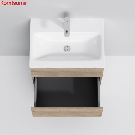 M91FSX0602OF GEM S, База под раковину, напольная, 60 см, 3 ящика, светлый дуб