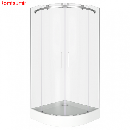 Душевой уголок поддон отдельно 100х100 угловой (четверть круга) Good Door Altair R-TD-100-C-CH АЛ00008