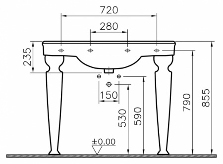 Раковина VitrA Efes 6209B003