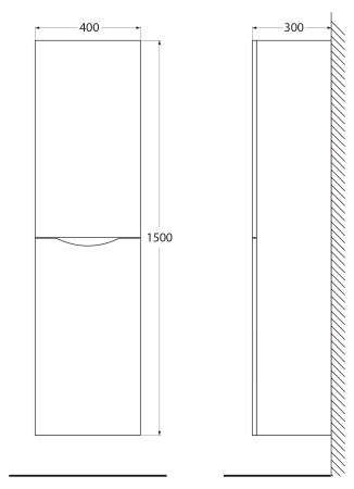 Шкаф подвесной BelBagno ANCONA-N-1500-2A-SC-BL-R Bianco Lucido Шкаф подвесной BelBagno ANCONA-N-1500-2A-SC-BL-R Bianco Lucido