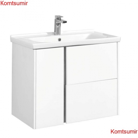 Тумба под раковину AQUATON Стоун 80 подвесная, белая (1A228201SX010)