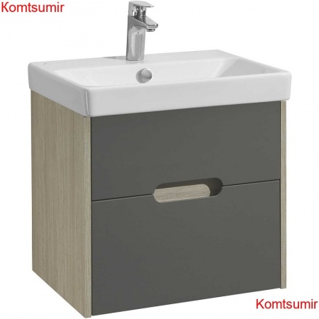 Тумба под раковину AQUATON Оливия 55 подвесная Грей/Дуб Ойстер (1A254201OLUG0)