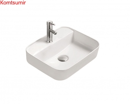 Раковина накладная для установки на столешницу AQUATEK ВЕГА AQ5506-00, 500*395*140 мм, с отверстием под смеситель