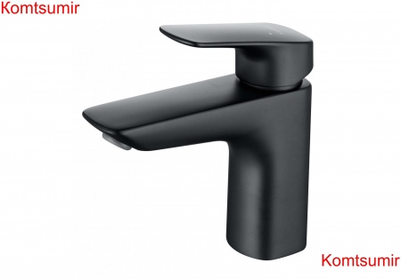 Cмеситель для раковины 97 без донного клапана AQUATEK, черный матовый AQ1010MB ВЕГА