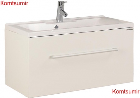 Тумба под раковину AQUATON Мадрид 80 М подвесная, белая (1A126801MA010)