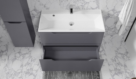 Тумба Wector 90 подвесная антрацит