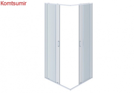 Aquatek Душевой уголок квадратный, двери раздвижные 200х80x80, хром