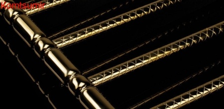 Полотенцесушитель водяной Двин Bubble 2 60/50 1"-1/2" золотой хром