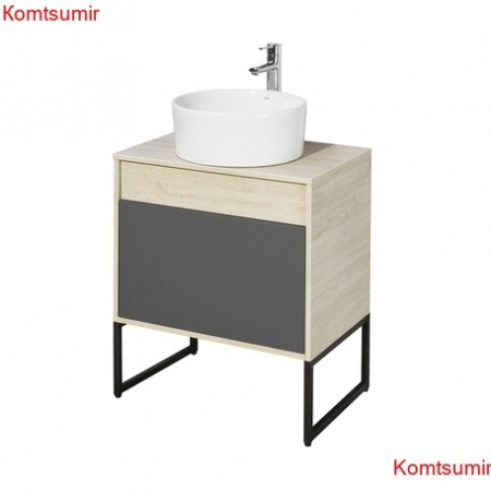 Тумба под раковину AQUATON Лофт Урбан 65 1A254001LQX60 дуб орегон/серый графит (1A254001LQX60)