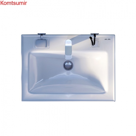 M85AWCC0652WG64 X-Joy, Раковина мебельная, керамическая, 65 см, встроенная, цвет: белый, глянец