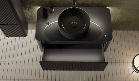 Тумба Lumino 100 подвесная Антрацит