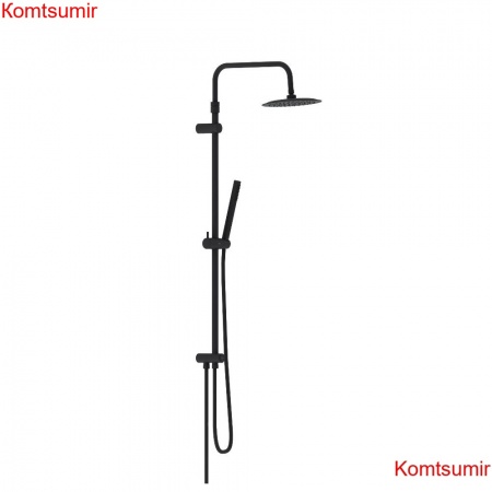 Damixa 936000300 Scandinavian Pure душ.система: верх.душ 250 мм, ручн.душ 1 ф-ция, штанга 1050-1450, черны