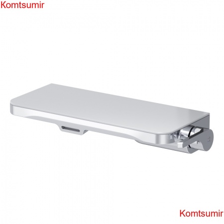 AM.PM F8F72700 Func, встраиваемый смеситель на раковину с полкой и каскадным изливом, хром