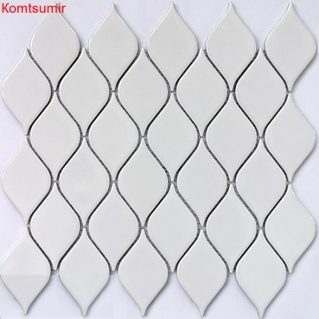 Мозаика Melany White glossy 6*48*86 Мозаика Melany White glossy 6*48*86