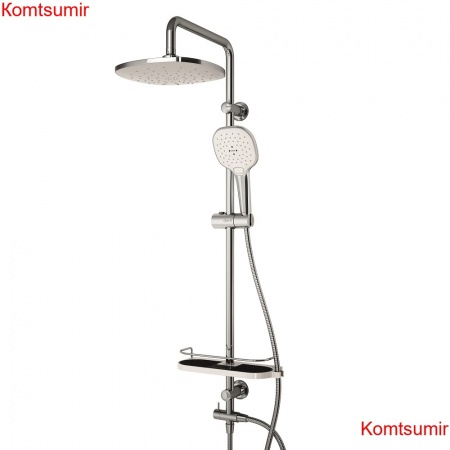 Dorff D0740000 Prime душевая система с тропическим душем, ручной душ 5 функций,  шланг 175 мм Dorff D0740000 Prime душевая система с тропическим душем, ручной душ 5 функций,  шланг 175 мм