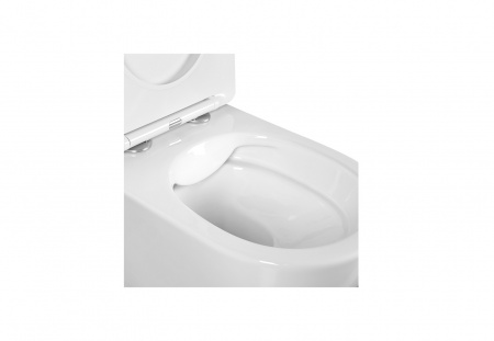 Унитаз подвесной безободковый AQUATEK ЕВРОПА AQ1901-00 525*360*320 мм, горизонтальный выпуск, тонкое сиденье с механизмом плавного закрывания, крепеж Унитаз подвесной безободковый AQUATEK ЕВРОПА AQ1901-00 525*360*320 мм, горизонтальный выпуск, тонкое сиденье с механизмом плавного закрывания, крепеж