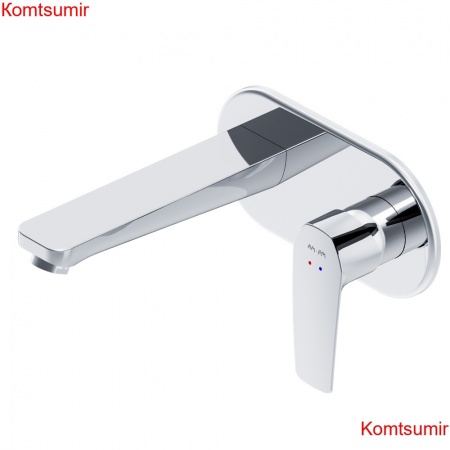 AM.PM F90A72200 Gem, смеситель д/умывальника, монтируемый в стену, хром, шт.