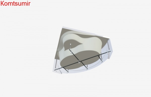 Акриловая ванна 1Marka Aima Design GRAND LUXE 155x155