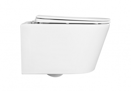 Унитаз подвесной безободковый AQUATEK ОБЕРОН AQ1363W-00 533*360*344 мм, горизонтальный выпуск, тонкое сиденье с механизмом плавного закрывания, крепеж Унитаз подвесной безободковый AQUATEK ОБЕРОН AQ1363W-00 533*360*344 мм, горизонтальный выпуск, тонкое сиденье с механизмом плавного закрывания, крепеж