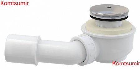 Сифон для поддона AlcaPlast A471CR хром