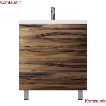 M90FSX0752HF Gem, База под раковину, напольная, 75 см, 2 ящика, цвет: орех