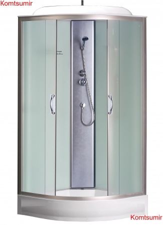 Душевая кабина Loranto CS-6611 F, 100х100х215, матовая, стекло 4 мм, поддон 13 см