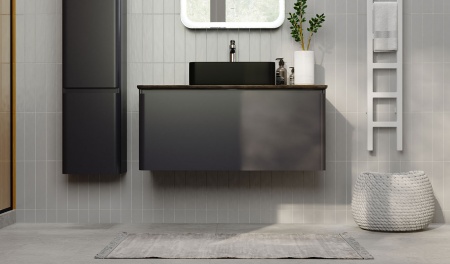 Тумба Morelle 100 подвесная Антрацит/Трюфель