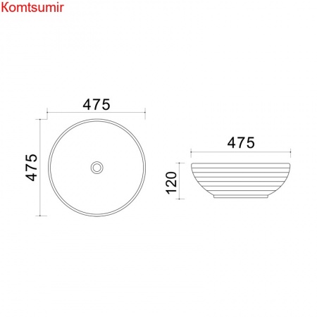 Раковина Trend ультратонкая, белая (XML4004-1-B20)