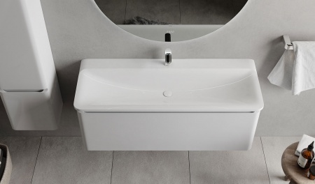 Тумба Welto 100 подвесная белая