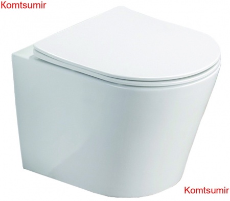 Унитаз подвесной Azario Teramo 480х365х360 безободковый, в комплекте с сидением микролифт, белый (AZ-0053 SP) Унитаз подвесной Azario Teramo 480х365х360 безободковый, в комплекте с сидением микролифт, белый (AZ-0053 SP)