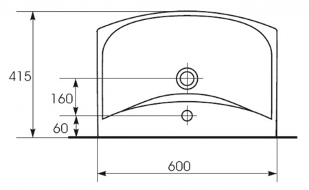 Раковина Cersanit Carina 60