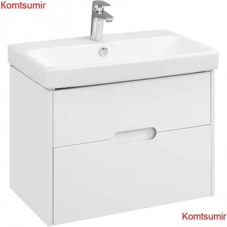 Тумба под раковину Aquaton Оливия 70 подвесная, цвет белый матовый (1A254301OL010)