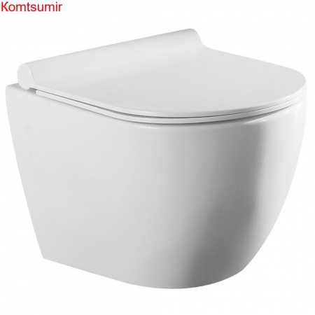 Унитаз подвесной Azario Geno 49*36*36 безободковый с ультратонким сиденьем мироклифт (AZ2196D) Унитаз подвесной Azario Geno 49*36*36 безободковый с ультратонким сиденьем мироклифт (AZ2196D)