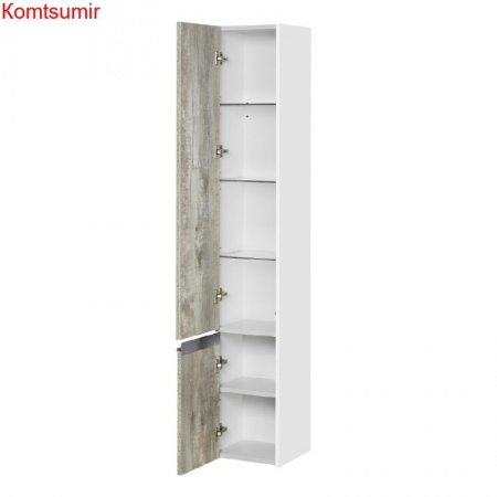 Пенал подвесной AQUATON Капри левый, бетон пайн (1A230503KPDAL)